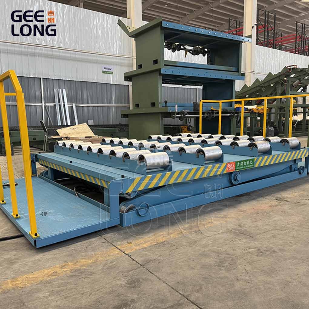 1800X2800MM heavy duty board lifter machine with unpowered roller