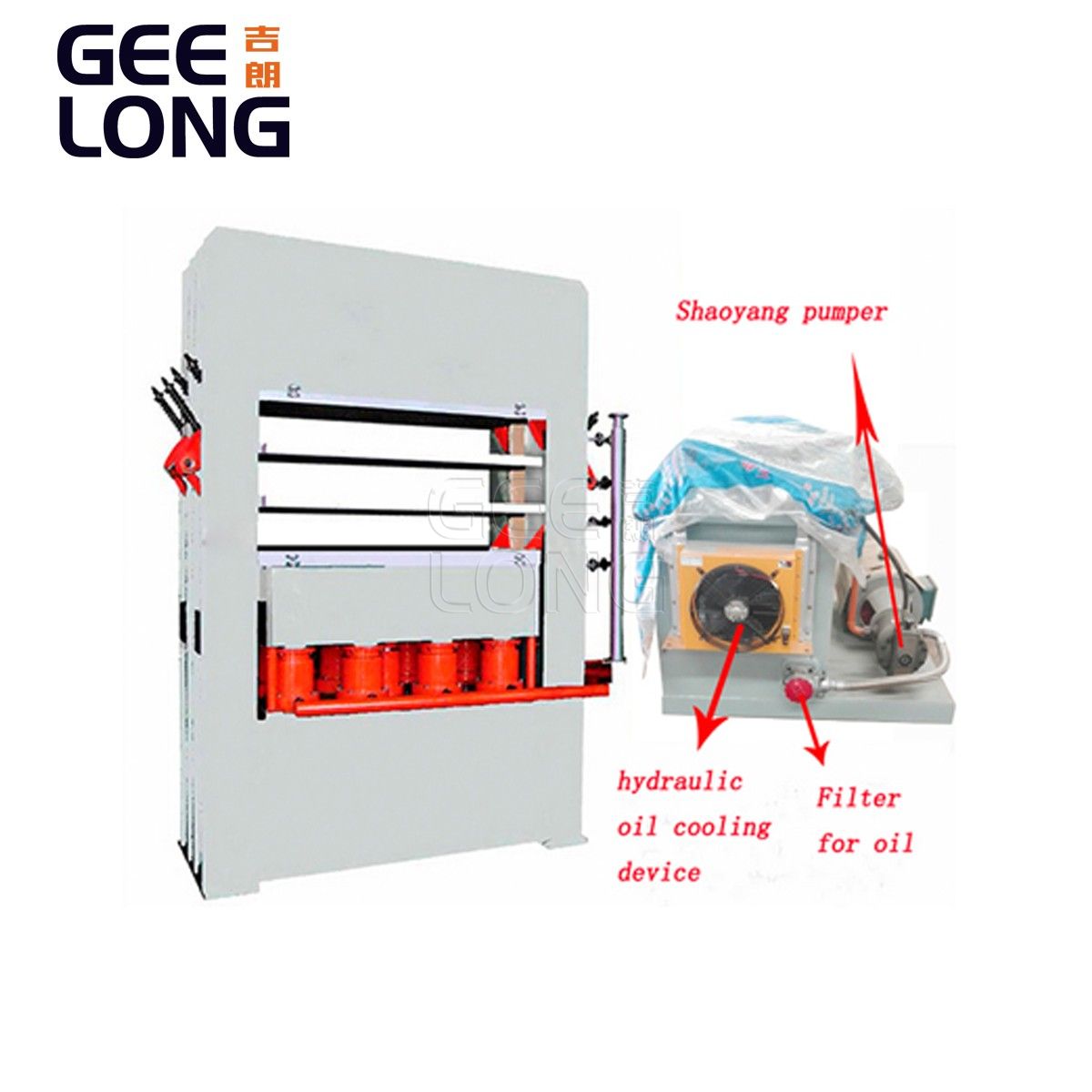 MDF door skin hot press machine